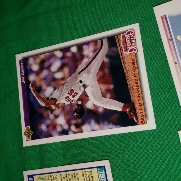 Jim Abbot Baseball Card Bundle 90 91 92 Score Upper Deck Classic - Picture 6 of 13